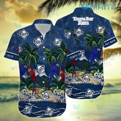 Tampa Bay Rays Hawaiian Shirt Parrot Couple Tropical Summer TB Rays Present Front