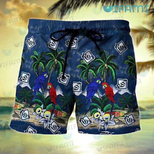 Tampa Bay Rays Hawaiian Shirt Parrot Couple Tropical Summer TB Rays Gift