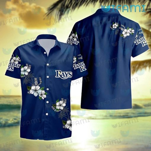 Tampa Bay Rays Hawaiian Shirt Pineapple Flower TB Rays Gift