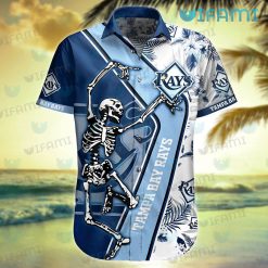 Tampa Bay Rays Hawaiian Shirt Skeleton Dancing TB Rays Present