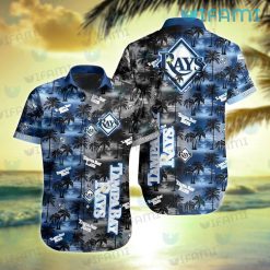 Tampa Bay Rays Hawaiian Shirt Sunset Dark Coconut Tree TB Rays Gift