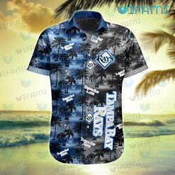 Tampa Bay Rays Hawaiian Shirt Sunset Dark Coconut Tree TB Rays Present
