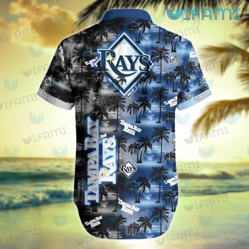 Tampa Bay Rays Hawaiian Shirt Sunset Dark Coconut Tree TB Rays Gift