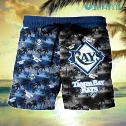 Tampa Bay Rays Hawaiian Shirt Sunset Dark Coconut Tree TB Rays Short