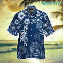 Tampa Bay Rays Hawaiian Shirt Tropical Flower TB Rays Gift