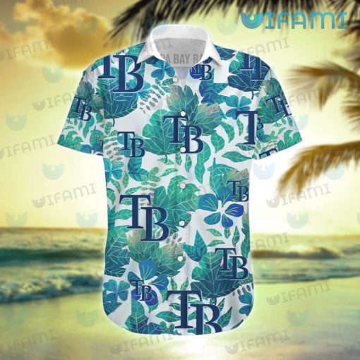 Tampa Bay Rays Hawaiian Shirt Tropical Leaves TB Rays Gift