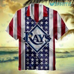 Tampa Bay Rays Hawaiian Shirt USA Flag TB Rays Gift