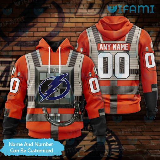 Tampa Lightning Hoodie 3D Rebel Pilot Design Custom Tampa Bay Lightning Gift