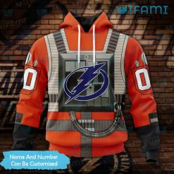 Tampa Lightning Hoodie 3D Rebel Pilot Design Custom Tampa Bay Lightning Present Front