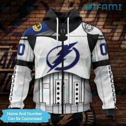 Tampa Lightning Hoodie 3D Stormtrooper Armor Custom Tampa Bay Lightning Zipper