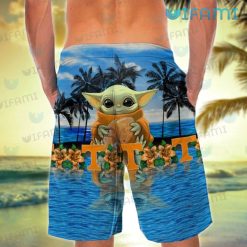 Tennessee Vols Hawaiian Shirt Baby Yoda Beach Tennessee Vols Short Back