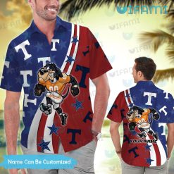 Tennessee Vols Hawaiian Shirt Big Mascot Logo Tennessee Vols Present Men