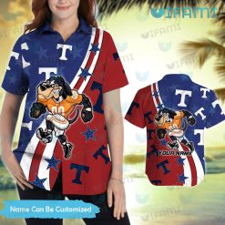 Tennessee Vols Hawaiian Shirt Big Mascot Logo Tennessee Vols Present Women