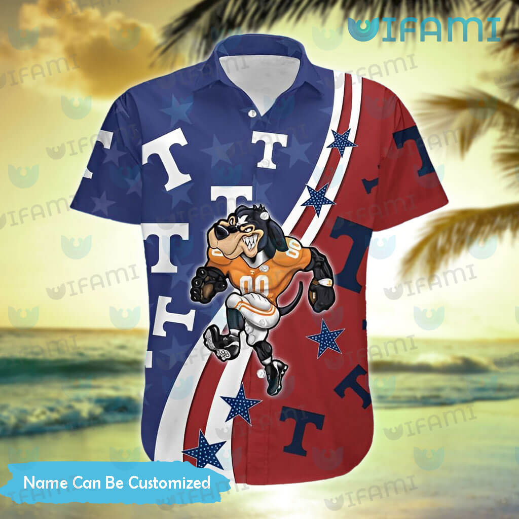 Buffalo Bills NFL Custom Name Mascot And Fireball Hawaiian Shirt