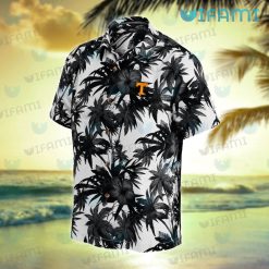 Tennessee Vols Hawaiian Shirt Black Flower Palm Leaf Volunteers Present