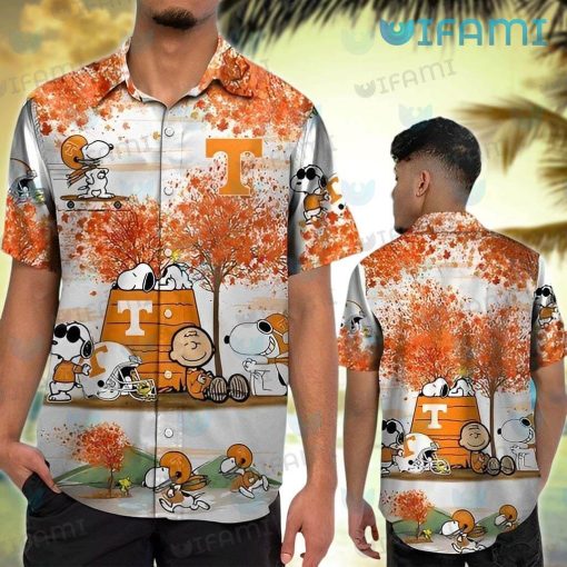 Tennessee Vols Hawaiian Shirt Charlie Snoopy Woodstock Autumn Volunteers Gift