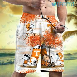 Tennessee Vols Hawaiian Shirt Charlie Snoopy Woodstock Autumn Volunteers Short