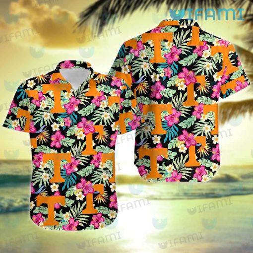 Tennessee Vols Hawaiian Shirt Flower Pattern Tennessee Vols Gift