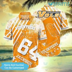 Tennessee Vols Hawaiian Shirt Grunge Pattern Custom New Tennessee Football Gift