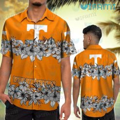 Tennessee Vols Hawaiian Shirt Hibiscus Pattern Tennessee Vols Gift