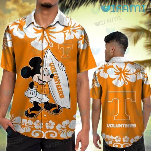 Tennessee Vols Hawaiian Shirt Mickey Surfboard Tennessee Vols Gift