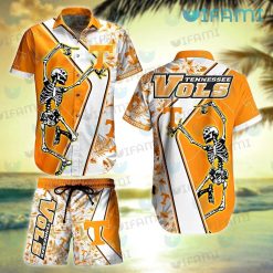Tennessee Vols Hawaiian Shirt Skeleton Dancing Tennessee Vols Gift