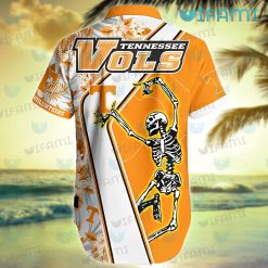 Tennessee Vols Hawaiian Shirt Skeleton Dancing Tennessee Vols Present Back