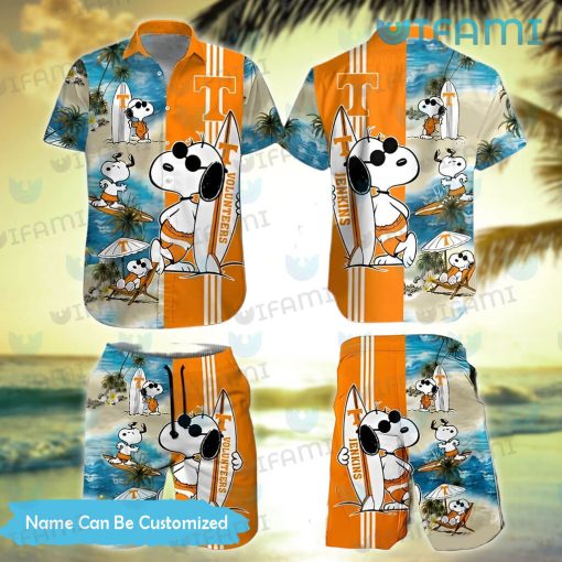 Tennessee Vols Hawaiian Shirt Snoopy Surfing Custom Tennessee Vols Gift