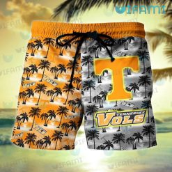 Tennessee Vols Hawaiian Shirt Sunset Dark Coconut Tree Tennessee Vols Short