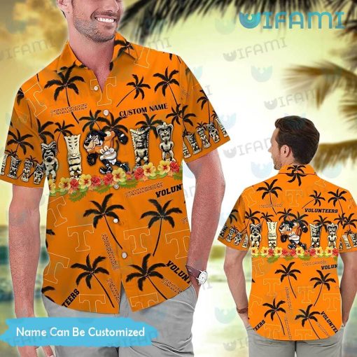 Tennessee Vols Hawaiian Shirt Tiki Statue Custom Tennessee Vols Gift