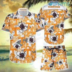 Tennessee Volunteers Hawaiian Shirt Hibiscus Palm Leaf Tennessee Vols Gift