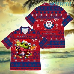 Texas Rangers Hawaiian Shirt Baby Yoda Lights Texas Rangers Gift