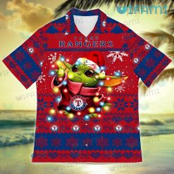 Texas Rangers Hawaiian Shirt Baby Yoda Lights Texas Rangers Present