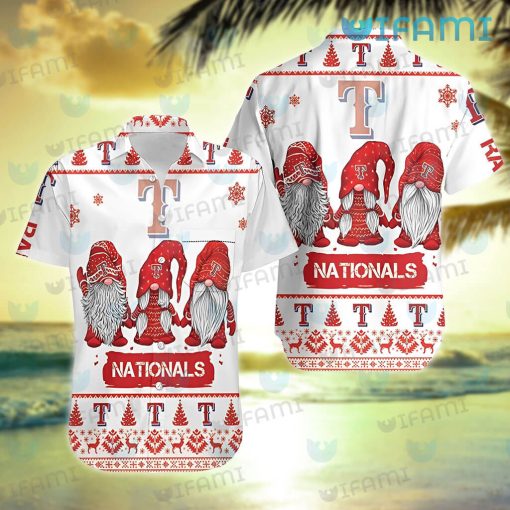 Texas Rangers Hawaiian Shirt Christmas Gnomes Texas Rangers Gift