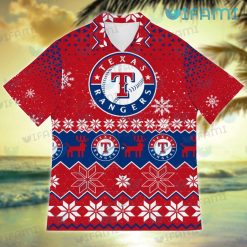 Texas Rangers Hawaiian Shirt Christmas Pattern Texas Rangers Present