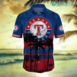 Texas Rangers Hawaiian Shirt Coconut Tree Texas Rangers Gift
