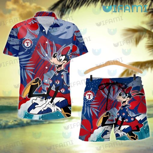 Texas Rangers Hawaiian Shirt Goofy Surfing Texas Rangers Gift