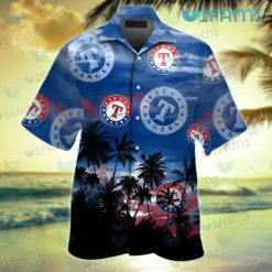 Texas Rangers Hawaiian Shirt Summer Sunset Texas Rangers Gift