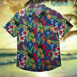 Texas Rangers Hawaiian Shirt Toucan Rosella Pineapple Texas Rangers Present