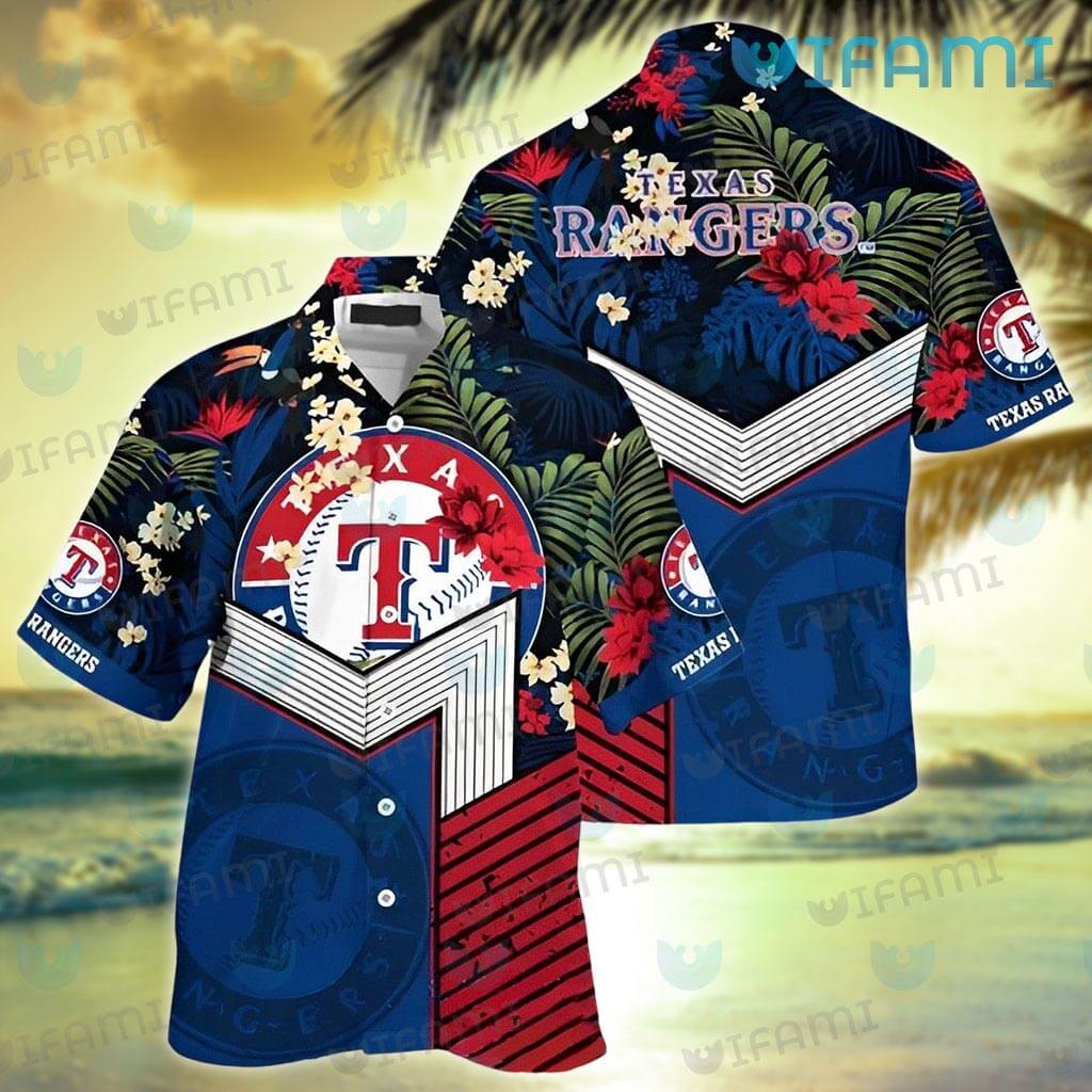 Texas Rangers MLB Light Blue Hawaiian Shirt - USALast
