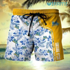 UCLA Hawaiian Shirt Baby Yoda Tropical Flower UCLA Short