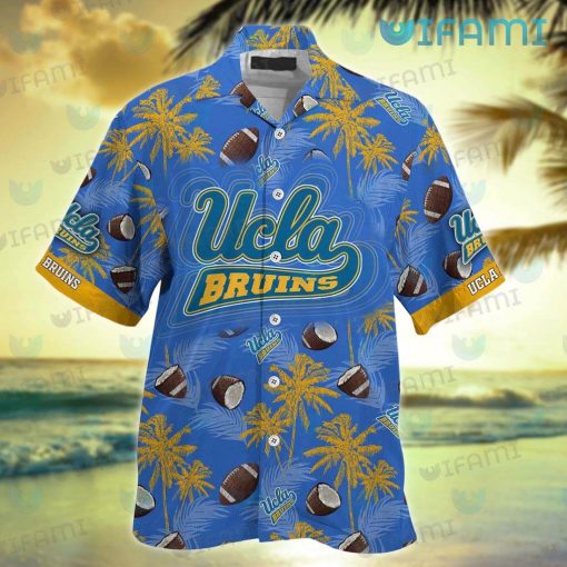 UCLA Hawaiian Shirt Coconut Football Pattern UCLA Gift