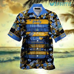 UCLA Hawaiian Shirt Football Love Peace UCLA Bruins Present