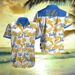 UCLA Hawaiian Shirt Hibiscus Palm Leaf UCLA Gift