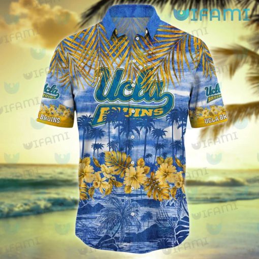 UCLA Hawaiian Shirt Hibiscus Tropical Beach UCLA Gift