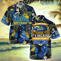 UCLA Hawaiian Shirt If This Flag Offfends You Your Team Sucks UCLA Gift