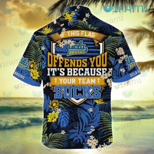 UCLA Hawaiian Shirt If This Flag Offfends You Your Team Sucks UCLA Gift