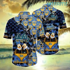 UCLA Hawaiian Shirt Mickey Minnie Stitches Coconut Tree UCLA Gift