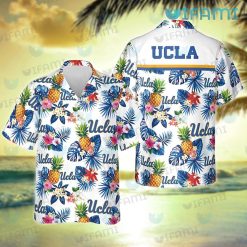 UCLA Hawaiian Shirt Pineapple Tropical Flower UCLA Gift