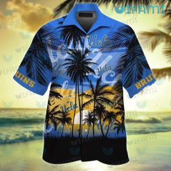 UCLA Hawaiian Shirt Sunset Coconut Tree UCLA Gift